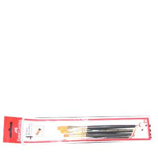 Paint Brush Synthetic Hair - 4 Pouch
